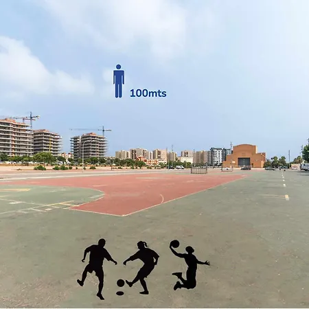 Amplio Apartamento A 250mts De La Playa 6 Pax * Almeria